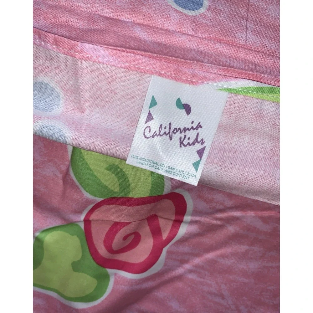 California Kids Dreamtime Ballerina Pair Coordinates Pinks Std Shams NOS Vtg Y2K